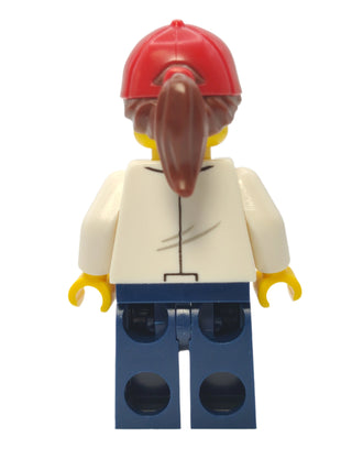 Personal Trainer - Female with Red Ball Cap and Reddish Brown Ponytail, cty1418 Minifigure LEGO®   