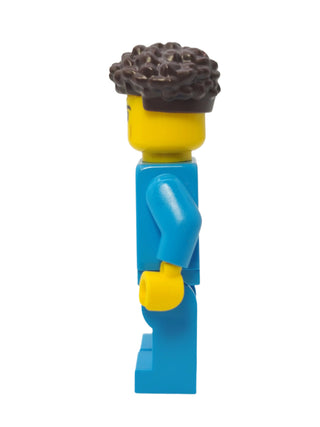 Lunar Research Astronaut - Dark Azure Jumpsuit and Dark Brown Coiled Hair, cty1421 Minifigure LEGO®   