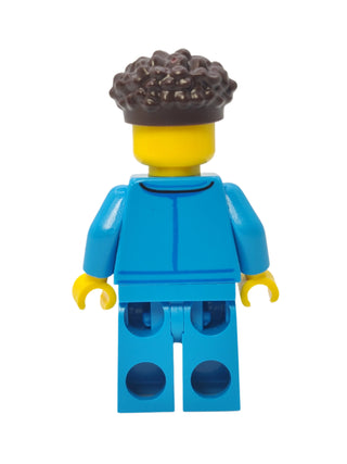 Lunar Research Astronaut - Dark Azure Jumpsuit and Dark Brown Coiled Hair, cty1421 Minifigure LEGO®   