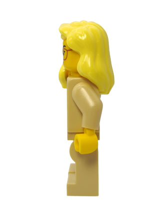 Tourist - Bright Light-Yellow Hair over Shoulder and Glasses, cty1654 Minifigure LEGO®   