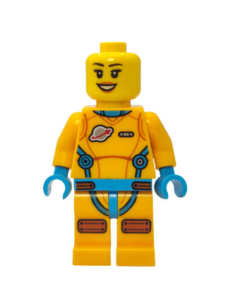 Lunar Research Astronaut - Bright Light Orange and Dark Azure Suit with Smile, cty1430 Minifigure LEGO®   