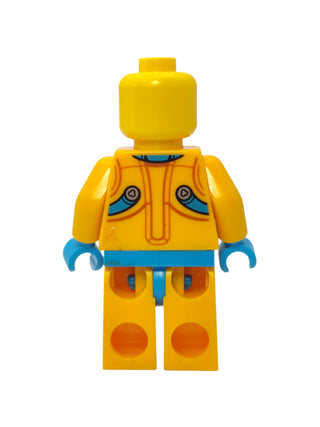 Lunar Research Astronaut - Bright Light Orange and Dark Azure Suit with Smile, cty1430 Minifigure LEGO®   