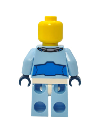 Astronaut - Bright Light Blue Spacesuit with Blue Belt and Open Mouth Smile, cty1028 Minifigure LEGO®   