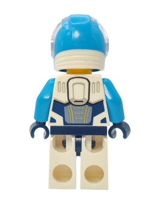 Astronaut - White Spacesuit with Dark Azure Arms and Smirk, cty1758 Minifigure LEGO®   