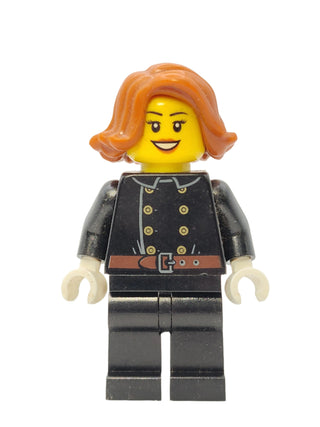 Fire - Jacket with 8 Buttons and Dark Orange Female Hair, hol119 Minifigure LEGO®   