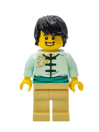 Lunar New Year Parade Participant - Light Aqua Tang Jacket, hol305 Minifigure LEGO®   