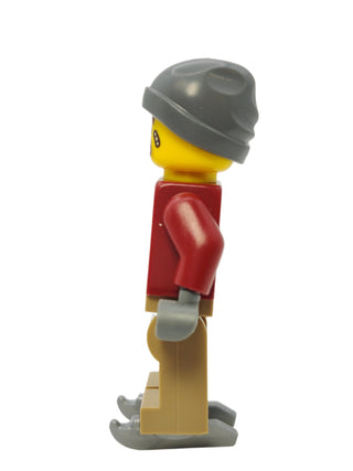 Man - Dark Red Jacket and Ice Skates, hol281 Minifigure LEGO®   