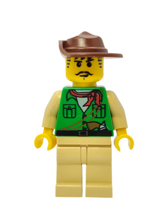 Johnny Thunder (Expedition) with Plain Tan Legs, adv054 Minifigure LEGO®   