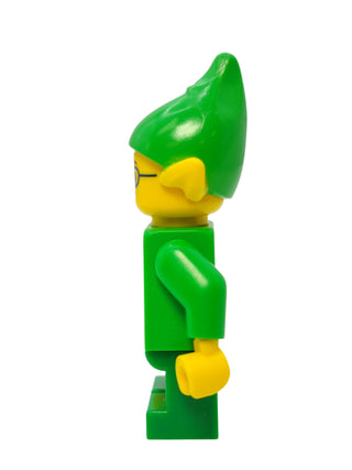 Elf - Green Scalloped Collar with Bells and Glasses, hol205 Minifigure LEGO®   