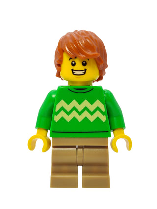 Cozy House Resident - Bright Green Sweater with Zigzag Lines, cty1582 Minifigure LEGO®   