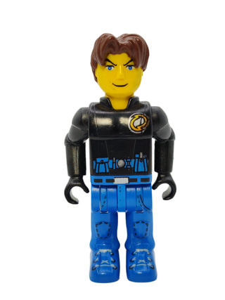 Jack Stone - Black Jacket and Blue Legs, js028 Minifigure LEGO®   