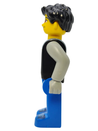 Max - Black Torso with Blue Legs, cre004 Minifigure LEGO®   