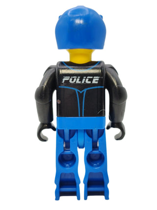 Police (Female) - Black Jacket and Blue Helmet, js005 Minifigure LEGO®   