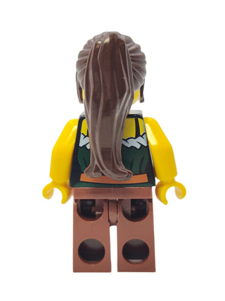 Gold Prospector - Dark Green Corset and Red Lips, ww015 Minifigure LEGO®