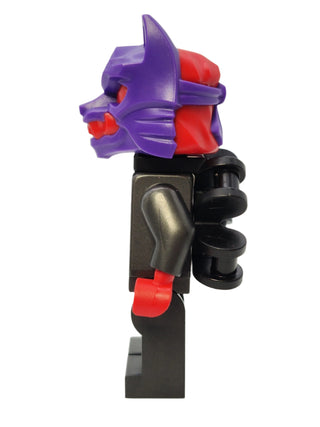 Wolf Mask Warrior - Dark Purple and Red Mask with Neck Bracket, njo903 Minifigure LEGO®