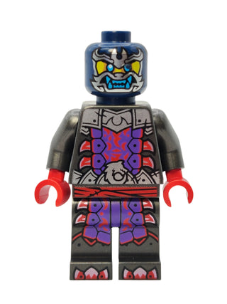 Wolf Mask Warrior - Dark Purple and Red Mask with Neck Bracket, njo903 Minifigure LEGO®