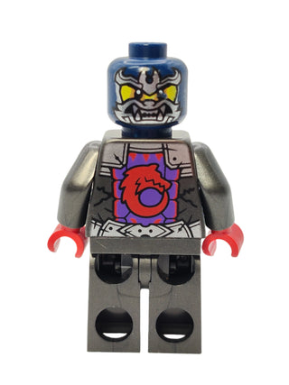 Wolf Mask Warrior - Dark Purple and Red Mask with Neck Bracket, njo903 Minifigure LEGO®