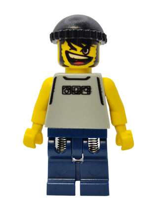 Basketball Street Player - Light Gray Torso and Dark Blue Legs, nba032 Minifigure LEGO®