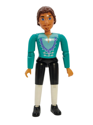 Belville Male - King with Dark Turquoise Shirt, belvmale01 Minifigure LEGO®