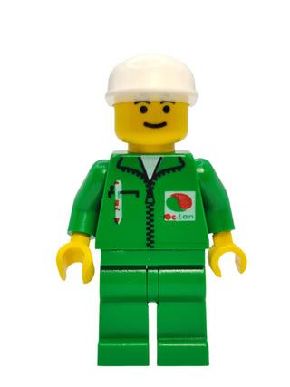 Octan - Green Jacket with Pen and White Cap, oct013 Minifigure LEGO®