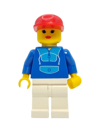 Jogging Suit with White Legs and Red Cap, trn016 Minifigure LEGO®