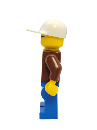 Jacket Brown - Blue Legs and White Cap, trn022 Minifigure LEGO®