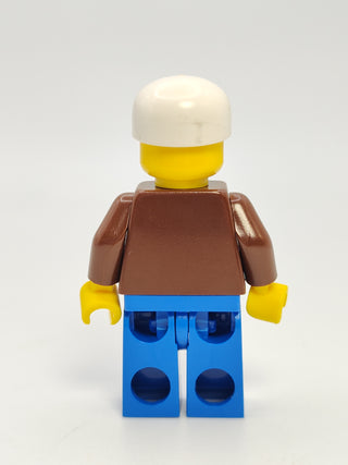 Jacket Brown - Blue Legs and White Cap, trn022 Minifigure LEGO®