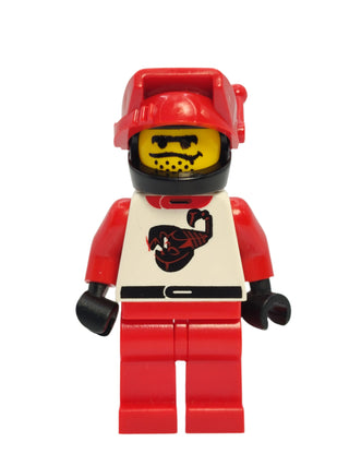 Race - Red Scorpion Driver, twn009 Minifigure LEGO®