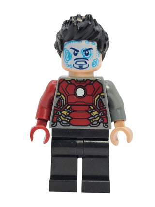 Tony Stark - Dark Bluish Gray Iron Man Suit with Dark Red Right Arm, sh0850 Minifigure LEGO®