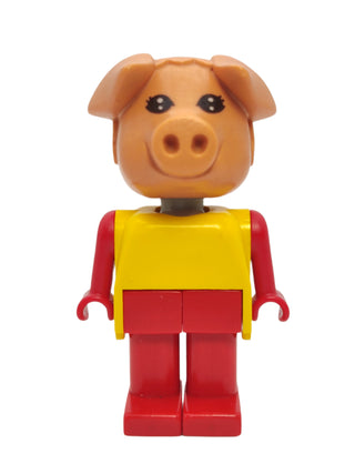 Patricia Piglet (Pat) - Red Legs and Yellow Top, fab11e Minifigure LEGO®