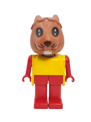 Rufus Rabbit - Brown Head and Yellow Top, fab3a Minifigure LEGO®