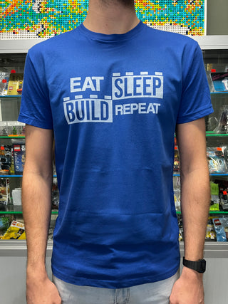 Eat, Sleep, Build, Repeat T-shirt T-Shirt United Brick Co®   