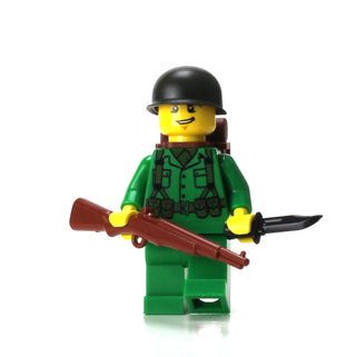 US Army Soldier with Rifle Custom Minifigure Custom minifigure Battle Brick   