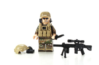 Army Special Forces Sniper OCP Minifigure, BB84 Custom minifigure Battle Brick   