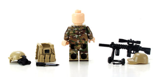 Army Special Forces Sniper OCP Minifigure, BB84 Custom minifigure Battle Brick   