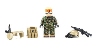 Recon Marine Woodland Camo MARPAT Custom Figure Custom minifigure Battle Brick   