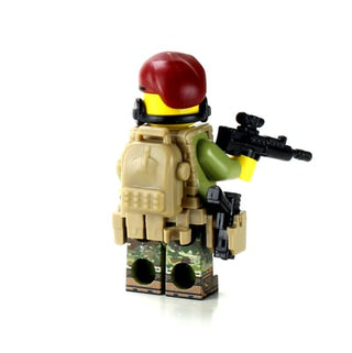 British Paratrooper Custom Minifigure, BB5 Custom minifigure Battle Brick   