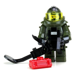 Bomb Squad Explosive Disposal Specialist Custom Minifigure Custom minifigure Battle Brick   