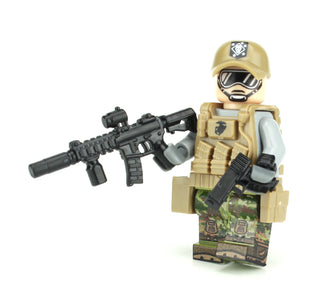 Marine Raider Special Forces Minifigure, BB61 Custom minifigure Battle Brick   