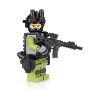 DEA Special Response Team SRT Officer Custom Minifigure, BB60 Custom minifigure Battle Brick   