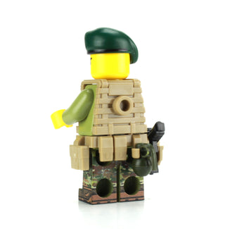 British Royal Marines Commando Custom Minifigure, BB70 Custom minifigure Battle Brick   