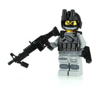 Army Helicopter Crew Chief Custom Minifigure, BB54 Custom minifigure Battle Brick   