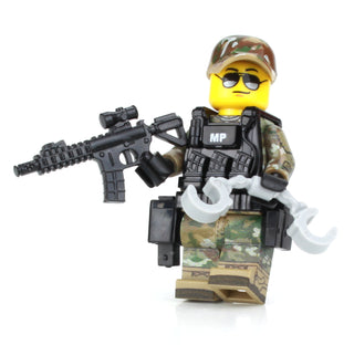 OCP MP Military Police Custom Minifigure, BB12 Custom minifigure Battle Brick   