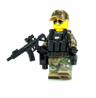 OCP MP Military Police Custom Minifigure, BB12 Custom minifigure Battle Brick   