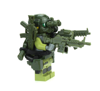 Special Forces Green Commando Custom Minifigure, BB27 Custom minifigure Battle Brick   