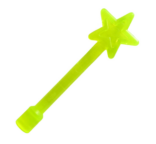 Minifigure Utensil, Magic Wand, Part# 6124 Part LEGO® Trans-Neon Green  