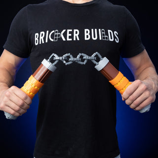 Mikey's Nunchucks Life-Sized Replica Building Kit Bricker Builds   