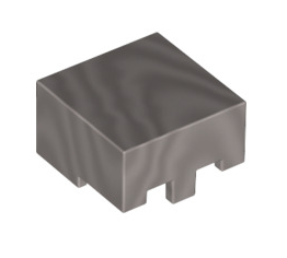 Minecraft, Helmet Rectangular, Part# 19730 Part LEGO® Flat Silver (Iron)  