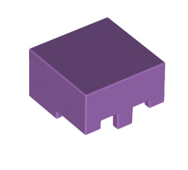 Minecraft, Helmet Rectangular, Part# 19730 Part LEGO® Medium Lavender (Enchanted)  