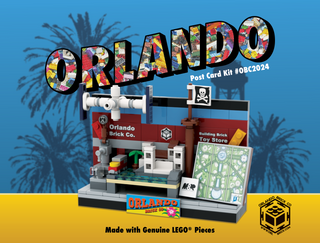 Orlando Brick Co Post Card Building Kit #OBC2024 ABC Building Kit United Brick Co®   